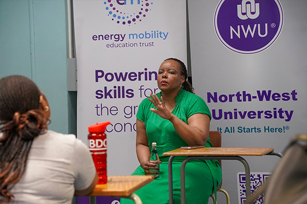 Signing the MoU are Mr Phenyo Mogamisi, CEO of CIH Venture Capital, Prof. Bismark Tyobeka, NWU principal and vice-chancellor, Prof. Anna Mokgokong, NWU chancellor and founder and group chairperson of Community Investment Holdings (CIH), and Mr Duncan Raftesath, CEO of NWU Enterprise